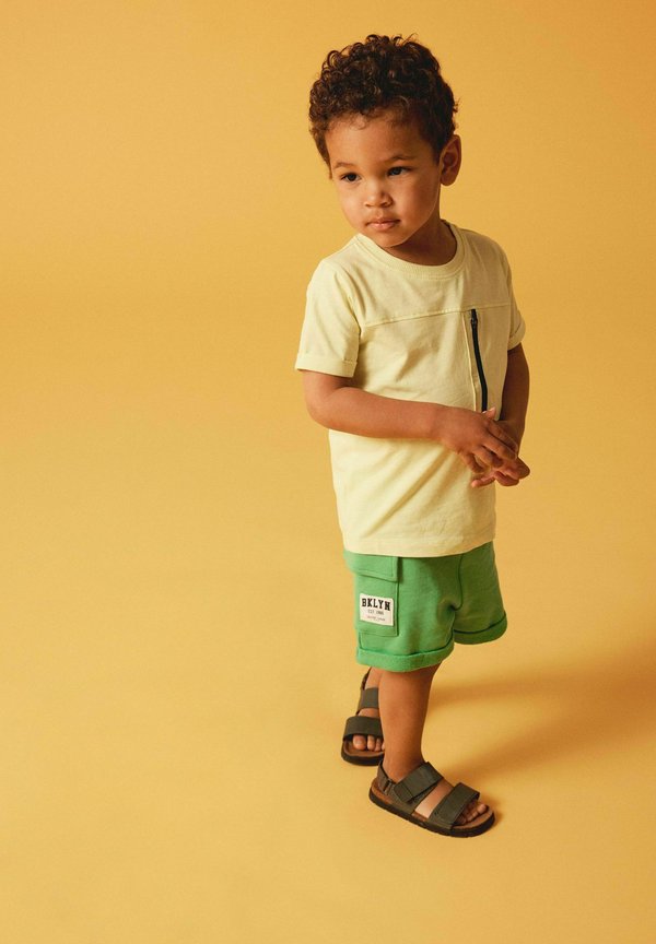 2ER SET ELASTISCHER BUND KORDELZUG - Cargohose - blau grün