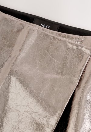 Next REGULAR FIT - METALLIC - Jupe portefeuille - dark grey