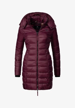 Marikoo, STEPPMANTEL ABENDSTERNCHEN - Vinterfrakke - dark red
