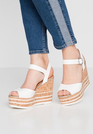 Sandales à talons hauts - white