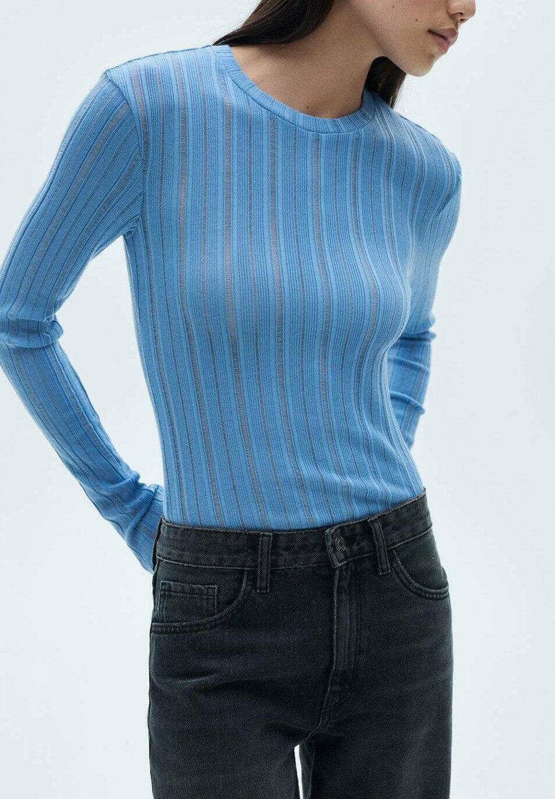 Mango Long sleeved top - light blue