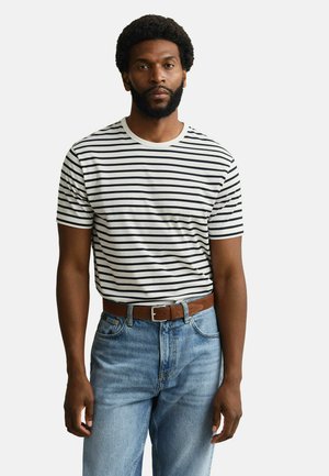 STRIPED - T-Shirt print - eggshell
