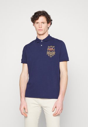 CUSTOM SLIM FIT TRIPLE-PONY POLO SHIRT - Polo shirt - newport navy