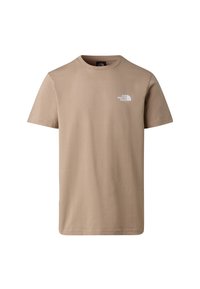 M SS SIMPLE DOME TEE - Sportovní tričko - mushroom grey tnf white