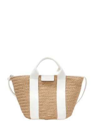 SMALL - Handbag - white cotton
