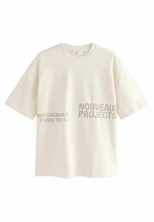 Print T-shirt - white text