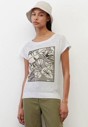 Print T-shirt - beige