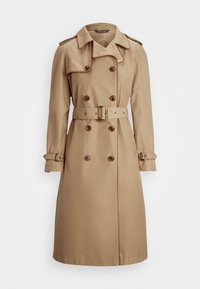 Lauren Ralph Lauren DOUBLE BREASTED COTTON BLEND TRENCH COAT - Καμπαρντίνα - sand