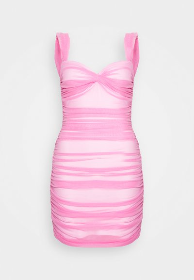 Norma Kamali WALTER MINI DRESS WITH WINGLET SLEEVES - Cocktailkjole - candy pink