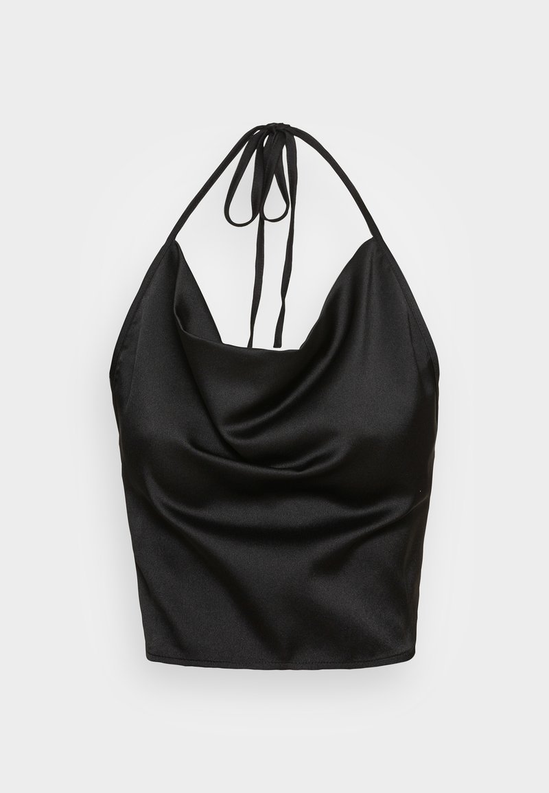 Vero Moda Tall VMKAREN ULLA HALTERNECK - Top - black kyrpa