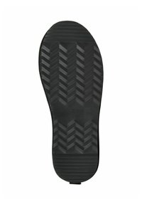 Czarna gumowa podeszwa buta z wzorem w jodełkę i zaokrąglonymi krawędziami. Posiada wytłoczone logo i oznaczenie rozmiaru.