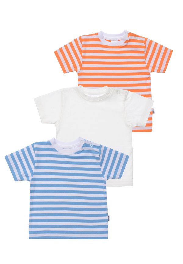 3 PACK - T-Shirt print - orange blau
