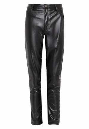 Broek - black pu