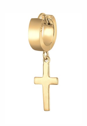 CROSS HOOP - Einzelner Ohrring - gold-coloured