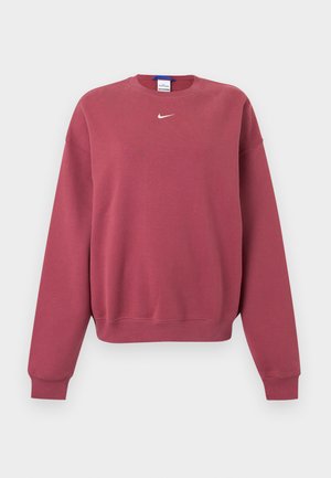 Nike Sportswear, W NK STDO FLC MW OS CREW - Mikina - pink smoke/sail