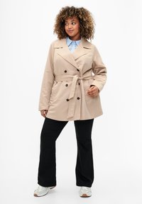 Zizzi MIT GÜRTEL - Trenčkot - beige