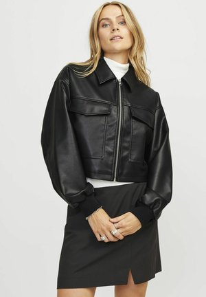 JJXX JXCAROL - Kunstnahast jakk - black