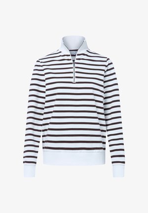 Marie Lund, Sweatshirt - schoko/ecru