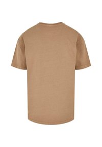 Merchcode MIND FITNESS ACID WASHED - T-shirt print - unionbeige
