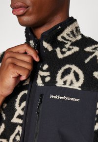 Peak Performance GRAPHIC VEST - Strukirani kaput - black