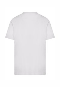White short-sleeve t-shirt made from cotton, featuring a classic crew neck and a smooth texture, with no visible logos or patterns.