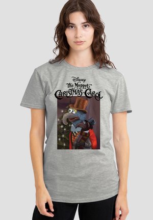 Disney, THE MUPPETS CHRISTMAS CAROL GONZO  RIZZO - Print T-shirt - mottled light grey