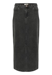 EBBA  - A-line skirt - black washed denim