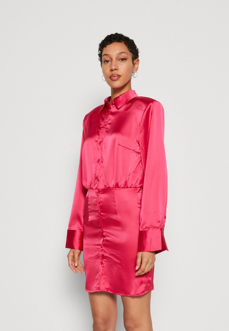 NA-KD SHIRT MINI DRESS - Φόρεμα πουκάμισο - pink