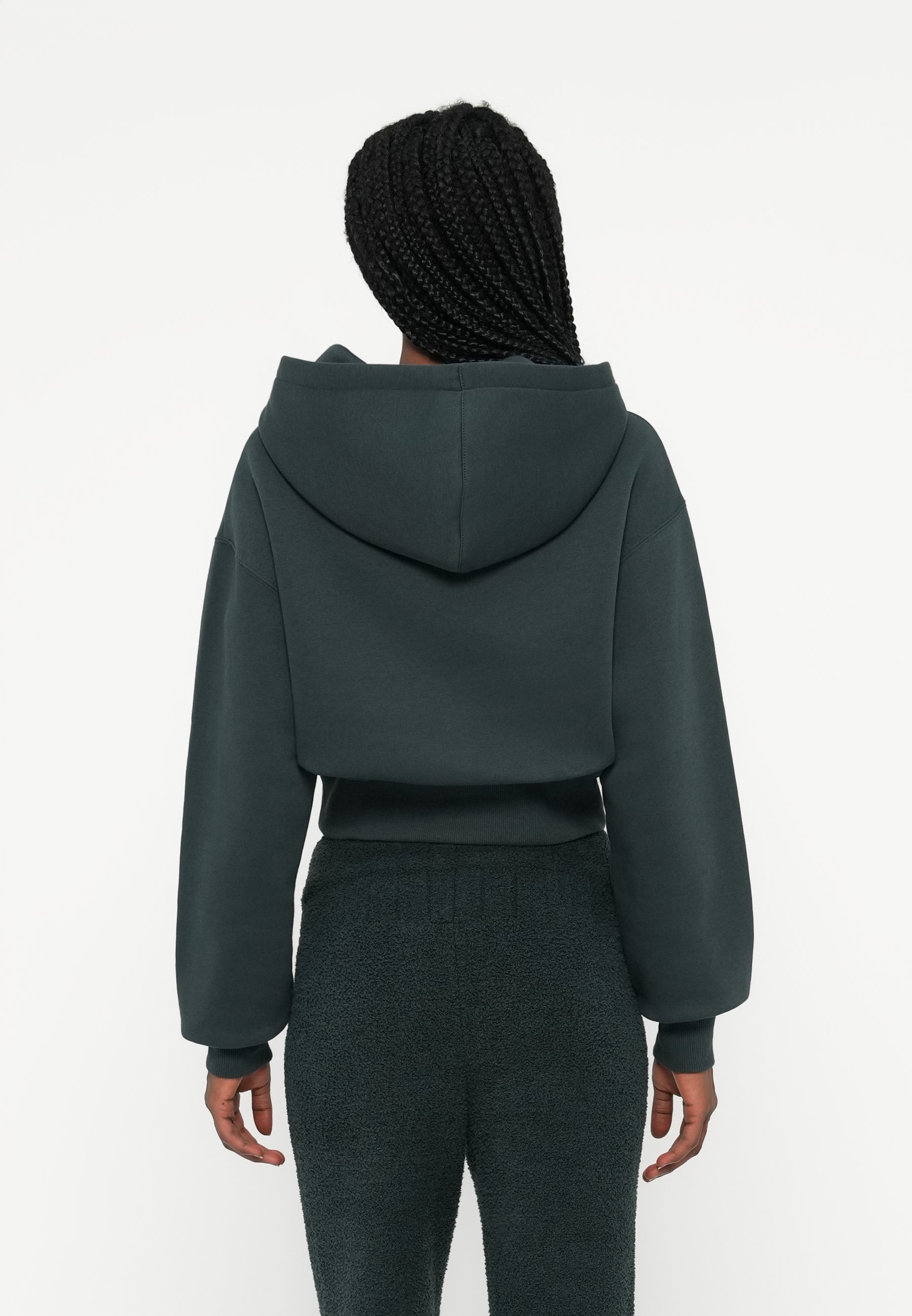 Nike Sportswear CROP - Sweat zippé - seaweed/sail/vert sapin - ZALANDO