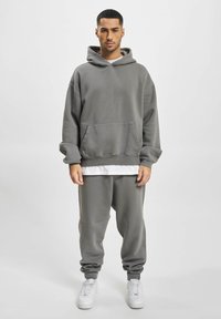 DEF HERREN - Hættetrøje - anthracite washed