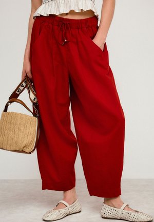 Next, Stoffhose - rust red