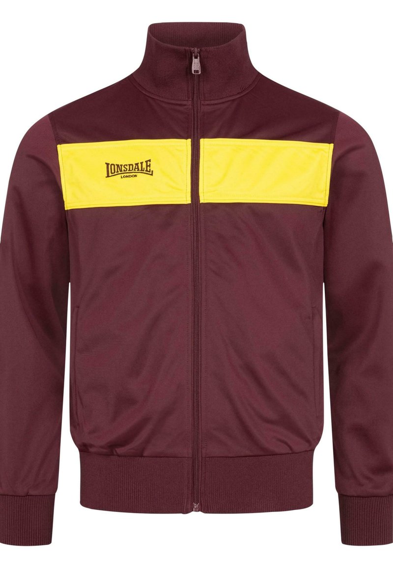 Lonsdale Heren trainingspak normale pasvorm PEMBER Oxblood/Ecru L, Oxblood/ ecru, L