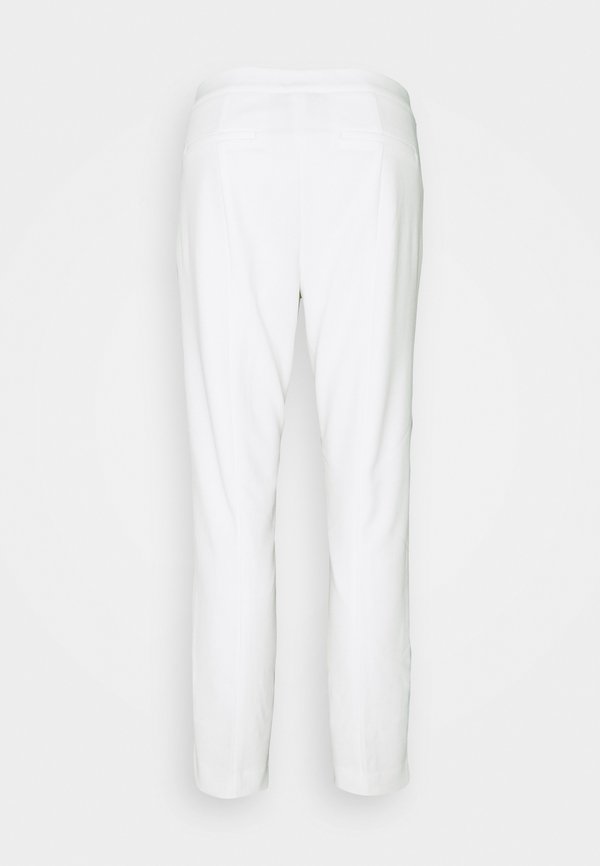 FRONT TAB STRAIGHT PANT - Trousers - ivory3