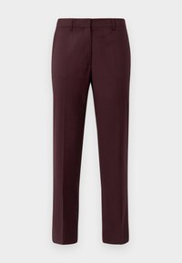 EMMA CROPPED COOL TROUSER - Püksid - burgundy