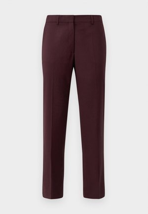 EMMA CROPPED COOL TROUSER - Pantaloni - burgundy
