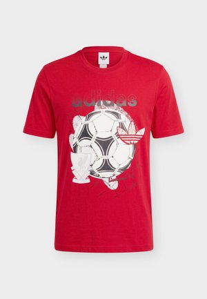 adidas Originals, LIVERPOOL FC GRAPHIC TEE - Ρούχα για κλαμπ - strawberry red