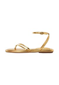 Mango - MACHA - T-bar sandals - gold Thumbnail Image 1