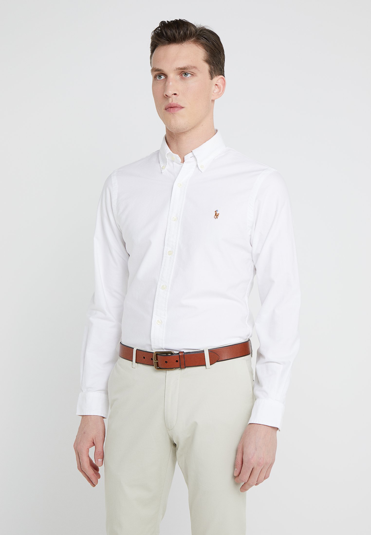 Gespecificeerd schilder Stap Polo Ralph Lauren SLIM FIT OXFORD SHIRT - Overhemd - white/wit - Zalando.nl