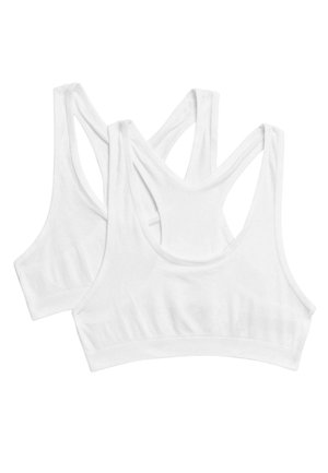 2 PACK SEAMFREE CROP - Bustier - white