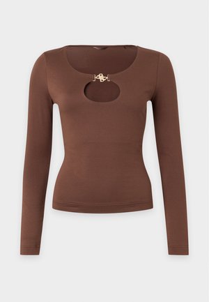 Guess, JEWEL CAMRYN - T-shirt à manches longues - dark coffee