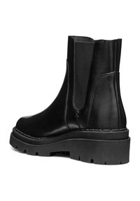 Geox Kotníkové boty na platformě - black