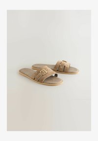 Unselected, taupe neutral suede