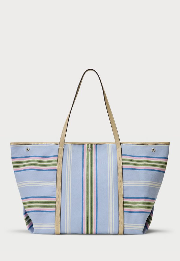 STRIPED TWILL LARGE EMERIE TOTE - Tote bag4