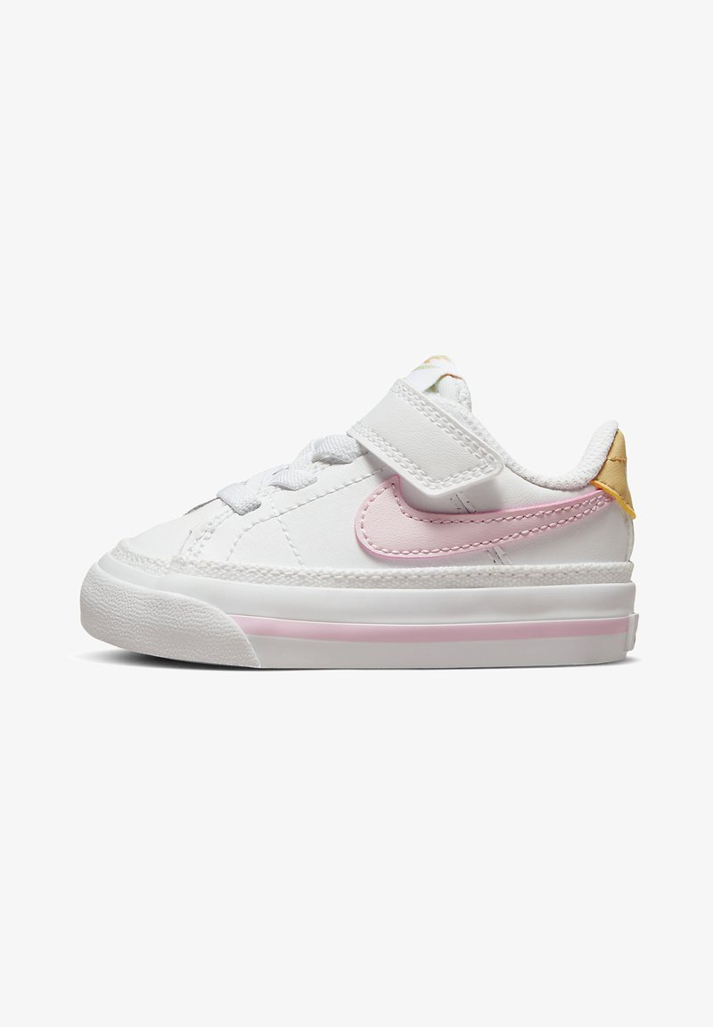 Nike Sportswear COURT LEGACY - Joggesko - white/pink foam/sesame honeydew