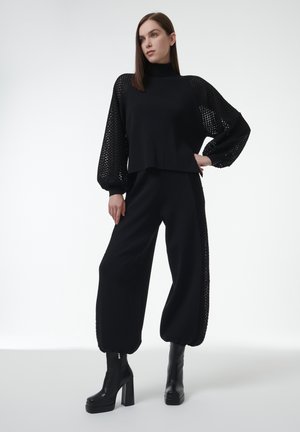 SLEEVE  - Strickpullover - black
