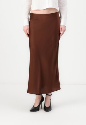 VISOS - Maxi skirt - rust/copper