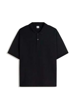 Bershka, SHORT SLEEVE  - Polo - black