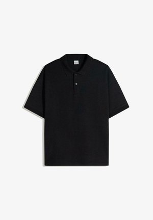 Bershka, SHORT SLEEVE - Polo - black