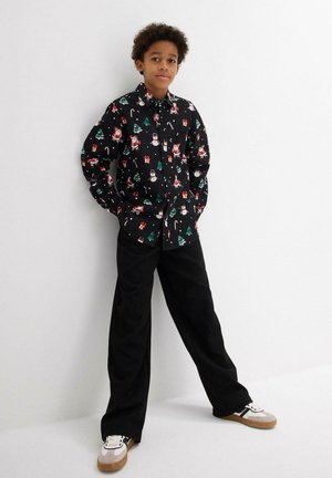 MIT WEIHNACHTSMOTIV - Chemise - black