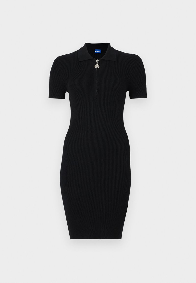 HUGO Gebreide jurk zwart HUGO Gebreide jurk zwart